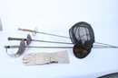 Ensemble escrime 3 armes: sabre + fleuret à lame Louis Rochetin + épée + masque+ gant