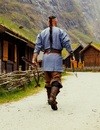 Tunique viking Torsten gris bleu 