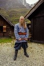 Tunique viking Torsten gris bleu 