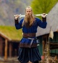Tunique viking Roland en laine bicolore