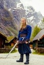 Tunique viking Roland en laine bicolore