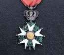 Ordre de la Légion d'Honneur, étoile de chevalier époque Louis Philippe, avec ruban d'origine.