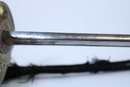 Sabre d'officier subalterne de marine, pliure marquée au fourreau, avec dragonne, et ceinturon