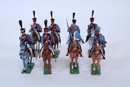Lot de 8 cavaliers Lucotte du 3 ème hussard.