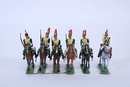 Lot de 6 dragons dont trompette. Lucotte 