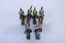 Lot de 6 dragons dont trompette. Lucotte 