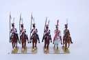 lots de 6 lanciers polonais dont 1 trompette et 1 officier, Lucotte 