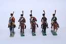 lot de 5 chasseurs à cheval de la garde par Lucotte