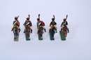 lot de 5 chasseurs à cheval de la garde par Lucotte