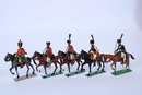 lot de 5 chasseurs à cheval de la garde par Lucotte