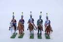 Lot de 5 hussards, 1er Régiment
