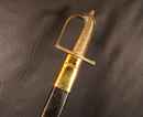 Sabre briquet d'infanterie - Ancien régime/Révolution. Sans oreillon sur la fusée. Fourreau neuf