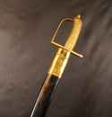Sabre briquet d'infanterie - Ancien régime/Révolution. Faux oreillon sur la fuséee.  Fourreau neuf .