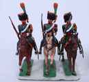Lot de 6 chasseurs à cheval de la garde dont trompette. Lucotte 
