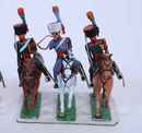 Lot de 6 chasseurs à cheval de la garde dont trompette. Lucotte 