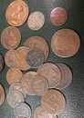 Lot de 26 pieces de monnaie et une médaille. Revolutions et 2 Empires.