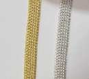 6 mm - Tresse/Galon plat pour képis second empire ou 3e REP ou trefles de grade. Or ou argent - Le mètre