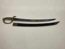 Sabre briquet, poignée marquée VERSAILLES, avec fourreau ancien à chape à bouton, lame janv 1815