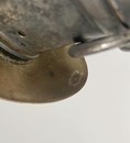 Sabre d'officier de cavalerie légère, modèle 1822 modifié 1882, lame courbe nickelée. Fourbisseur Petitfils et Bailhache.