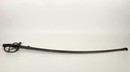 Sabre de cavalerie légère, modèle 1822 modifié 1882, lame courbe, fourreau à un anneau.