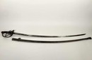 Sabre de cavalerie légère, modèle 1822 modifié 1882, lame courbe, fourreau à un anneau.