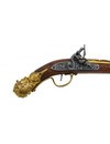 Pistolet allemand à crosse sculptée XVIIIe