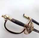 Épée d'officier subalterne, modèle 1857, clavier à l'aigle déployé.