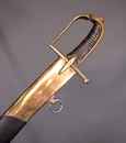 Sabre de hussard, modèle 1777, version révolutionnaire, avec fourreau refait.