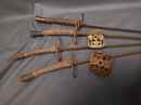 Lot de 4 fleurets + 2 gardes