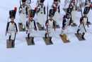 Lot de 31 chasseurs à pied de la Garde Impériale, dont sapeurs, musique, porte drapeau....ANCIEN PRIX 240 €