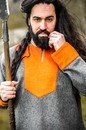 Tunique viking Roland en laine bicolore