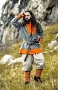 Tunique viking Roland en laine bicolore