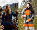 Tunique viking Roland en laine bicolore