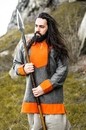 Tunique viking Roland en laine bicolore