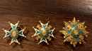 Ordre de Saint Lazare. Insignes de boutonnières. 20 et 25 mm
