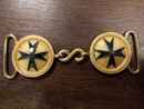 Ordre de St Lazare - Boucles pour ceinture. Vendu par ensemble: 2 plateaux + S de jonction