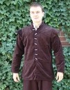 Veste en velours marron - Manches amovibles - Arrêt