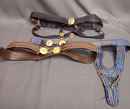 Lot de 3 ceinturons, dont porte épée de grande tenue de général de brigade 3 ème république, officier de marine, officier de justice militaire