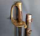 Sabre d'officier d'infanterie modèle 1845, daté 1847 avec fourreau du type 1855
