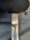 Sabre brésilien. Poignée bronze et acier. Vers 1900. 