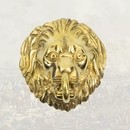 Tête de lion avec crochet de fixation pour banderole de giberne