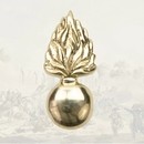 Grenade en laiton flamme en pointe 55 x 25 mm