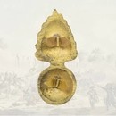 Grenade en laiton flamme en pointe 55 x 25 mm