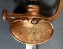 Polytechnique. Épée dite Tangente. Monogrammée, lame gravée à l'acide 1894 X 1896