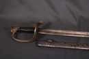 Sabre d'adjudant d'infanterie modèle 1845 modifié 1882, avec fourreau fer à un anneau. Grande Guerre