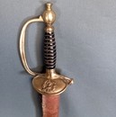 Épée du service de santé avec fourreau et étui de cuir de protection/camouflage. Grande  Guerre