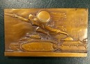 Plaquette en (métal plaqué?) bronze. Les chars avant-garde de la victoire, par Morlon.