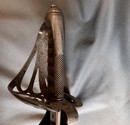 Lot de 2 sabres anglais: fusilier modèle 1827, sans fourreau et autre modèle avec fourreau
