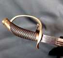 Sabre d'officier, Prusse, à clavier rabattable. Avant 1900, fourreau à 2 anneaux