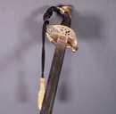 Sabre d'officier supérieur d'infanterie modèle 1845, sans fourreau, avec dragonne.